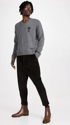 AMI Carrot Oversized Trousers -Reberio Fashion Store amiii309271cd2d 1666208752164 2 0. UX357 QL90