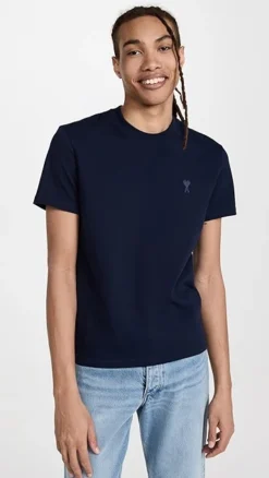 AMI Tonal ADC T Shirt -Reberio Fashion Store amiii3095557820 1677090577953 2 0. UX357 QL90