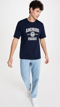AMI Ami Paris France Tee -Reberio Fashion Store amiii3098257820 1679685924520 2 0. UX357 QL90