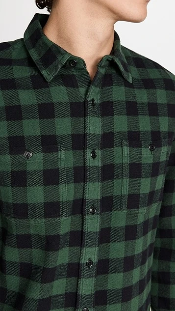 Alex Mill Flannel Work Shirt In Buffalo Plaid 5 Alex Mill Flannel Work Shirt In Buffalo Plaid - Image 5