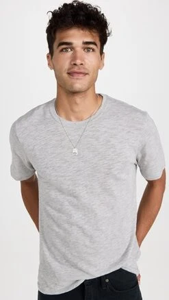 ATM Anthony Thomas Melillo Slub Short Sleeve Crew Neck