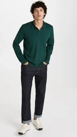 ATM Anthony Thomas Melillo Classic Jersey Long Sleeve Polo -Reberio Fashion Store atman307571f1dc 1666889827986 2 0. UX357 QL90