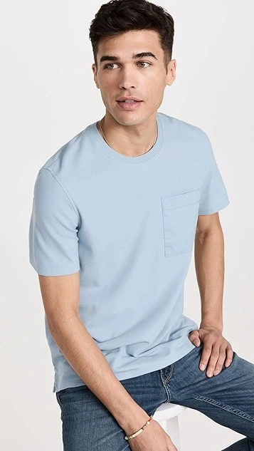 ATM Anthony Thomas Melillo Pima Cotton Pique Short Sleeve Pocket Tee 1 ATM Anthony Thomas Melillo Pima Cotton Pique Short Sleeve Pocket Tee