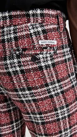 Banks Journal Downtown Check Pants -Reberio Fashion Store bjour3038621605 1669752875909 2 0. UX357 QL90