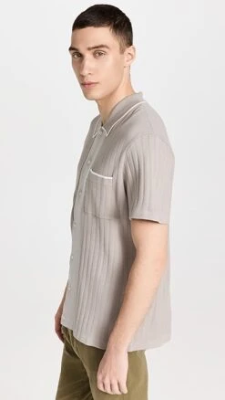 Banks Journal Alfie Short Sleeve Knit Shirt -Reberio Fashion Store bjour3040410d92 1683558927047 2 0. UX357 QL90