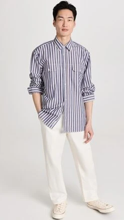 Closed Striped Shirt