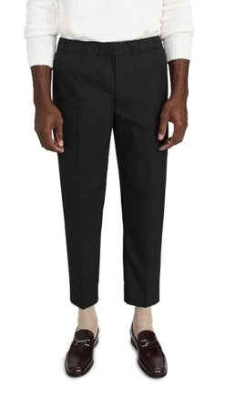 Club Monaco Textured Elasticated Trousers -Reberio Fashion Store clubm4454427372 1669837746601 2 0. UX357 QL90