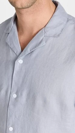 Club Monaco Short Sleeve Linen Shirt -Reberio Fashion Store clubm4460276122 1681832980917 2 0. UX357 QL90