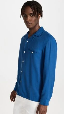 Club Monaco Textured Tencel Shirt -Reberio Fashion Store clubm44610102c9 1681853189137 2 0. UX357 QL90