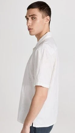 Club Monaco Short Sleeve Jacquard Floral Shirt -Reberio Fashion Store clubm446131c925 1683559970725 2 0. UX357 QL90