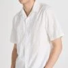 Club Monaco Short Sleeve Jacquard Floral Shirt