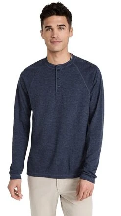 Faherty Cloud Long Sleeve Henley -Reberio Fashion Store faher3034716612 1679441221782 2 0. UX357 QL90