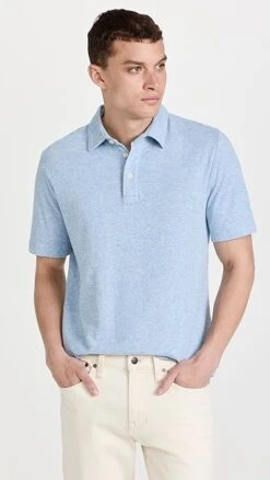 Faherty Cloud Short Sleeve Polo