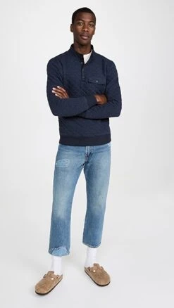 Faherty Epic Quilted Fleece Pullover -Reberio Fashion Store faher3051836534 1665494299544 2 0. UX357 QL90