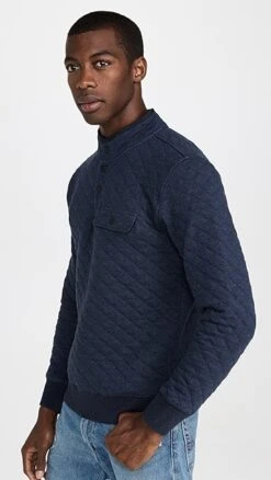 Faherty Epic Quilted Fleece Pullover -Reberio Fashion Store faher3051836534 1665494299808 2 0. UX357 QL90