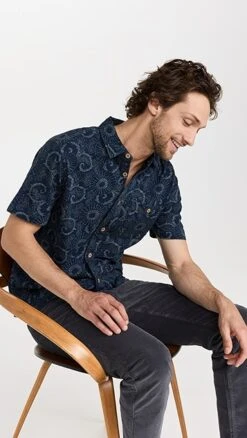 Faherty Short Sleeve Knit Seasons Shirt