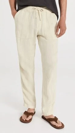 Faherty Linen Drawstring Pants