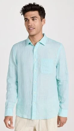 Faherty Linen Laguna Shirt -Reberio Fashion Store faher3065335869 1682974209177 2 0. UX357 QL90