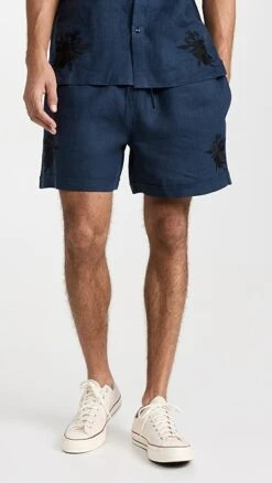 Fanm Mon Preko Linen Pull On 5" Shorts