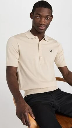 Fred Perry Short Sleeve Knitted Shirt