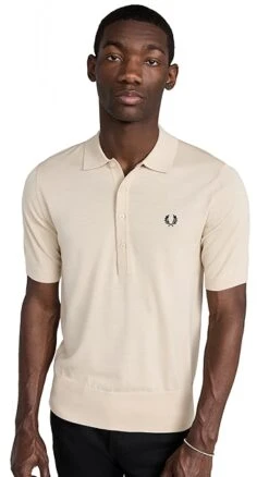 Fred Perry Short Sleeve Knitted Shirt -Reberio Fashion Store fperr3058648696 1675893176572 2 0. UX357 QL90