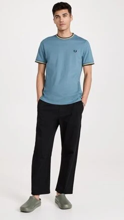 Fred Perry Twin Tipped T-Shirt -Reberio Fashion Store fperr3058818861 1679091934246 2 0. UX357 QL90