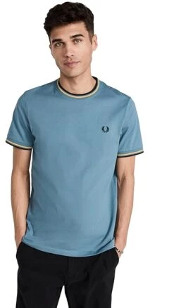 Fred Perry Twin Tipped T-Shirt -Reberio Fashion Store fperr3058818861 1679091935473 2 0. UX357 QL90
