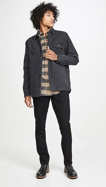 FRAME L'Homme Slim Denim Jeans In Noir Wash 4 FRAME L'Homme Slim Denim Jeans In Noir Wash - Image 4