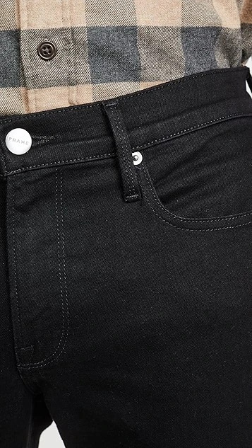 FRAME L'Homme Slim Denim Jeans In Noir Wash 5 FRAME L'Homme Slim Denim Jeans In Noir Wash - Image 5