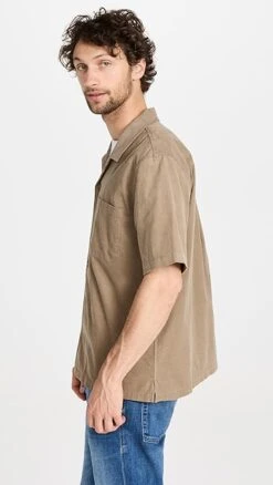 FRAME Light Weight Cord Camp Collar Shirt -Reberio Fashion Store frame3221815230 1677863361403 2 0. UX357 QL90