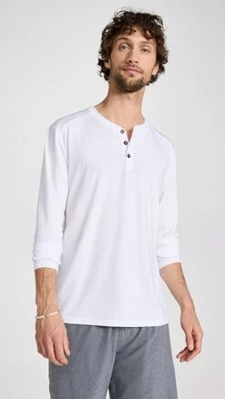 Fair Harbor The Seabreeze Henley Shirt