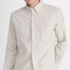 Gitman Vintage White Cotton Tweed