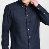 Gitman Vintage Navy Cotton Tweed