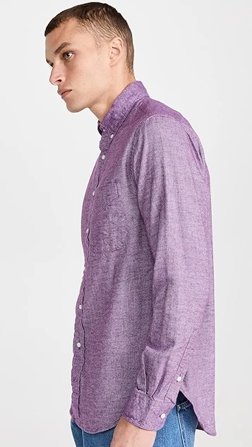 Gitman Vintage Brushed Chambray Button Down Shirt 3 Gitman Vintage Brushed Chambray Button Down Shirt - Image 3