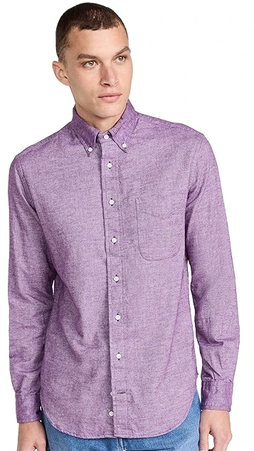 Gitman Vintage Brushed Chambray Button Down Shirt 6 Gitman Vintage Brushed Chambray Button Down Shirt - Image 6