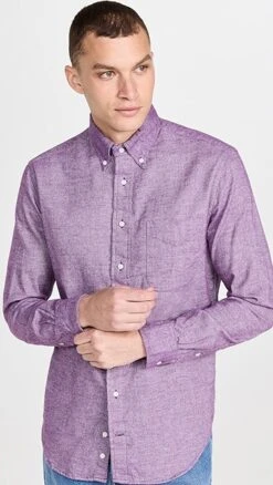 Gitman Vintage Brushed Chambray Button Down Shirt