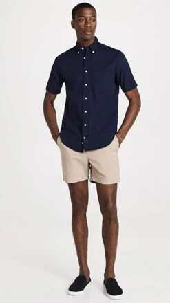 Gitman Vintage Overdyed Oxford Short Sleeve Button Down Shirt -Reberio Fashion Store gitma305081d6a1 1680116719586 2 0. UX357 QL90