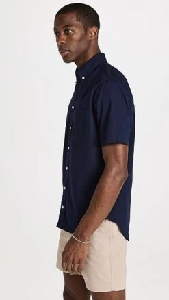 Gitman Vintage Overdyed Oxford Short Sleeve Button Down Shirt -Reberio Fashion Store gitma305081d6a1 1680116719665 2 0. UX357 QL90