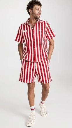 House Of Aama Azaka Cabana Stripe 6" Shorts -Reberio Fashion Store haama300381e6b3 1668525460507 2 0. UX357 QL90