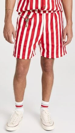 House Of Aama Azaka Cabana Stripe 6" Shorts