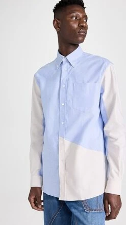 JW Anderson Classic Fit Patchwork Shirt