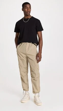 Lacoste Taffeta Relaxed Fit Cargo Belted Trousers -Reberio Fashion Store lcost3051012688 1680194673261 2 0. UX357 QL90