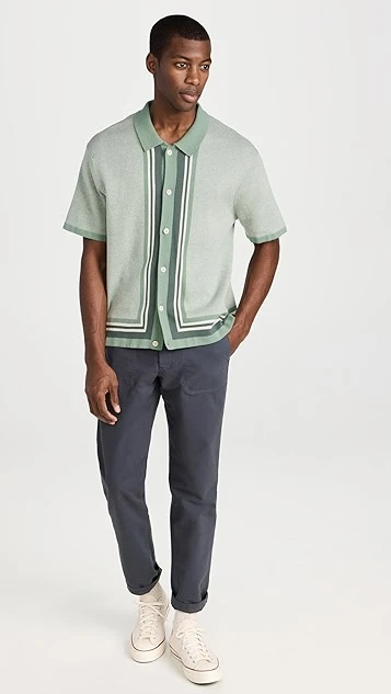 Madewell Sweater Polo Buttondown Stripe 4 Madewell Sweater Polo Buttondown Stripe - Image 4