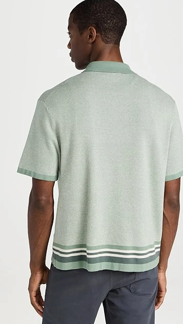 Madewell Sweater Polo Buttondown Stripe 2 Madewell Sweater Polo Buttondown Stripe - Image 2