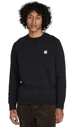 Maison Kitsune Fox Head Patch Classic Sweatshirt -Reberio Fashion Store maisk311531b002 1633038462589 2 0. UX357 QL90