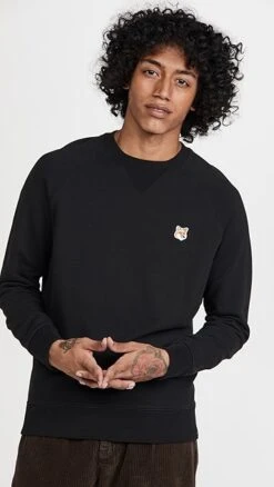 Maison Kitsune Fox Head Patch Classic Sweatshirt