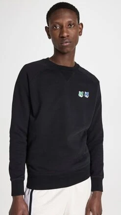 Maison Kitsune Double Monochrome Fox Head Classic Sweatshirt