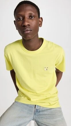 Maison Kitsune Tonal Fox Head Patch Regular Tee