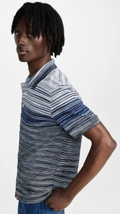 Missoni Short Sleeve Polo -Reberio Fashion Store missc301311f04e 1666106654162 2 0. UX357 QL90