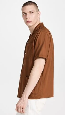 Maison Margiela Short Sleeved Shirt -Reberio Fashion Store mmmar3023212000 1678466305798 2 0. UX357 QL90